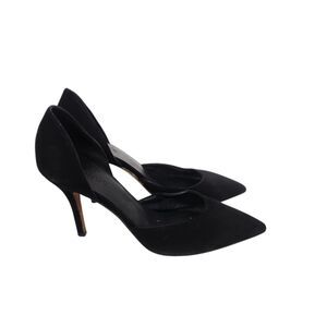 VINCE Shoes Womens 9.5 41 Paulette Black Suede Leather D'orsay Pointed Toe Heel